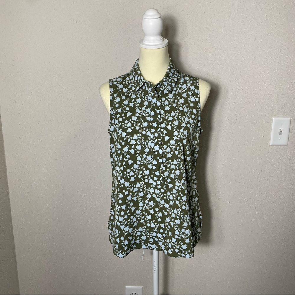 Cabi Keepsake Sleeveless Button Front All Over Fl… - image 6